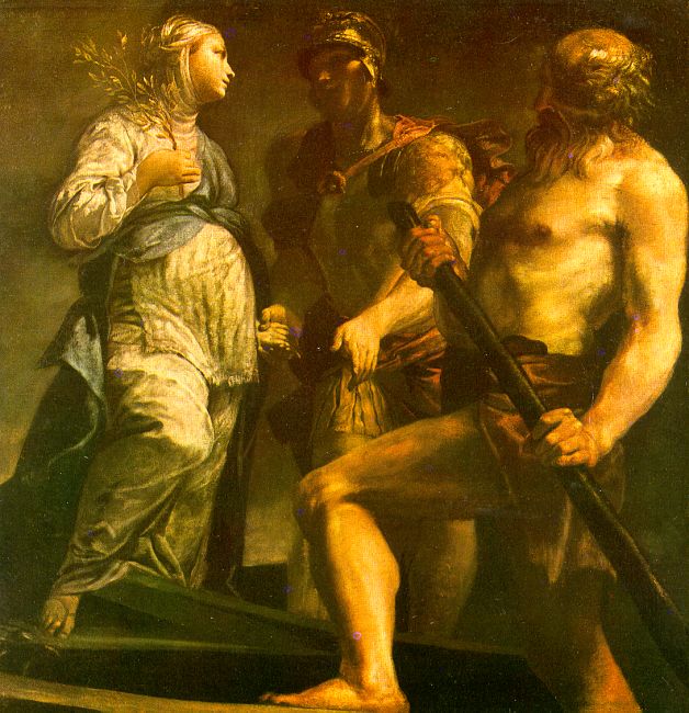 Giuseppe Maria Crespi Aeneas with the Sybil Charon